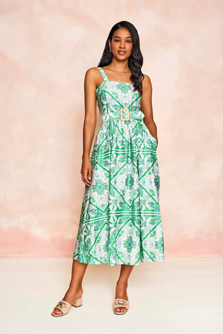 San Miguel Dress - Meadow Zellige Tile