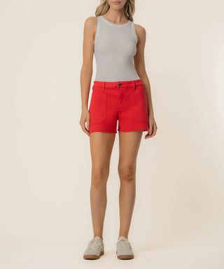 Jane High Rise Short Pork Chop Pockets Raw Hem