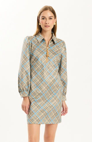 Melanie Knit Plaid - Confl/Iced Coffee