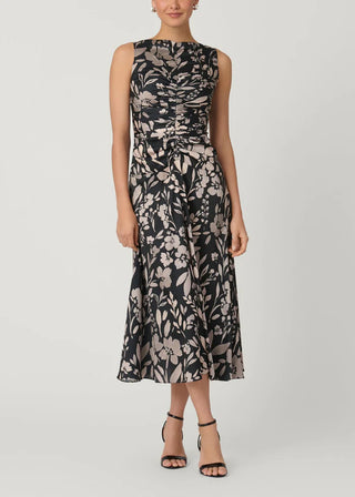 Rosetta Dress - Jet/Ecru