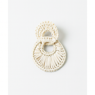Raffia Round Statement Earrings