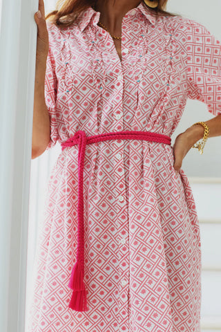 Rope Belt - Raspberry