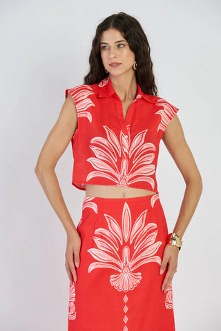 Alba Top - Palm Springs Rouge
