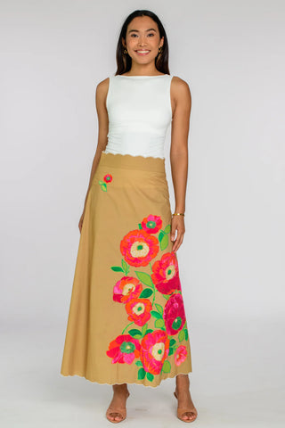 Anita Skirt - Poppy Patch Iced Coffee