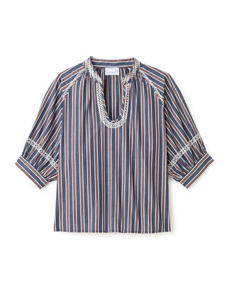Eleanor Top - Cartolina Navy Stripe