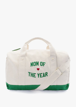 Mom of the Year Canvas Duffle