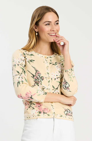 Cindy with Pearl Neck Cardigan - Multi