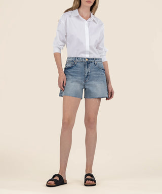Taylor High Rise Short with 5 Pockets Raw Hem - Freedom