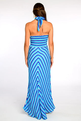 Simone Dress - French Blue Stripe