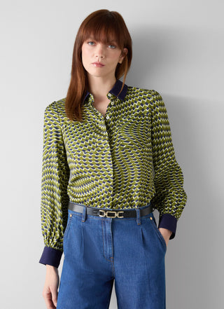 Henri Graphic Shirt - Green Multi