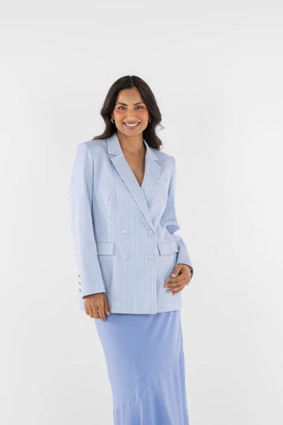 Bristol Blazer - Grapemist Stripe