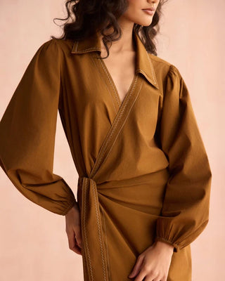 Avery Midi Dress - Cinnamon