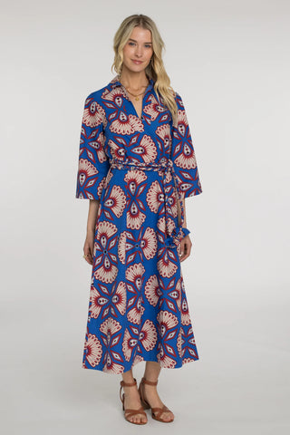 Talia Dress - Sapphire Feather