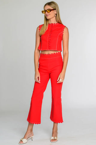 Rory Top - Poppy Red
