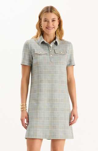 Casey Knit Plaid Dress - Menswear