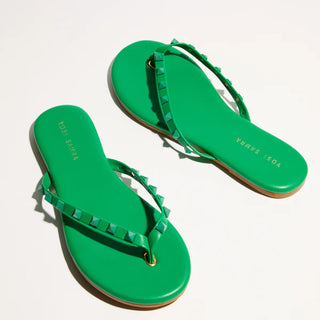 Rivington Stud Flip Flop - Green