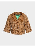 Blaine Jacket Cheetah Faux Fur - Brown Multi