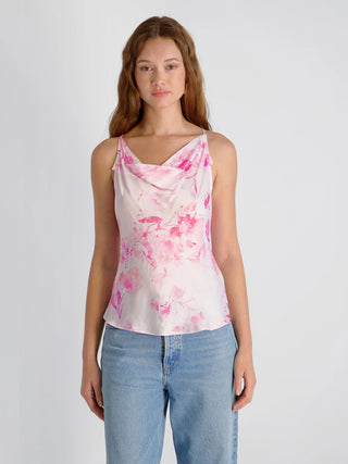 Sophie Fleur Oona Cowl Neck Top - Pink Icing