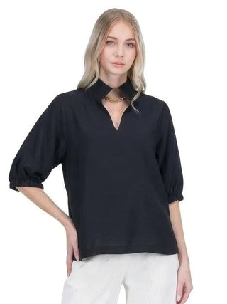 Collar Top - Black