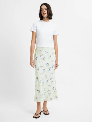 Harper Fleur Bias Midi Skirt - Cucumber Crush