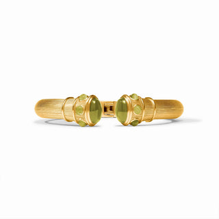 Cobblestone Demi Cuff - Green Cat'S Eye Gold