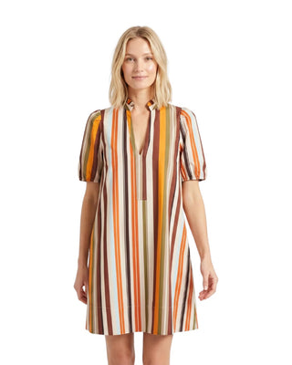 Ally Dress - Autumn Stripe