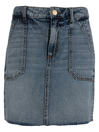 Bristol Skirt with Pork Chop Pockets - Medium Wash