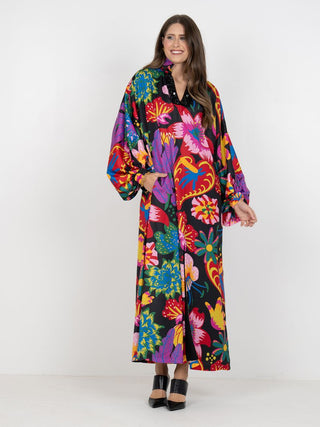 Fiona Dress - Midnight Garden