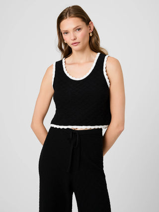Teddy Diamond Knit Contrast Cami