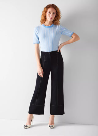Eugine Crop Trouser - Navy