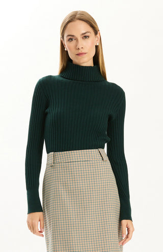 Cotton Cashmere Turtleneck - Ponderosa Pine