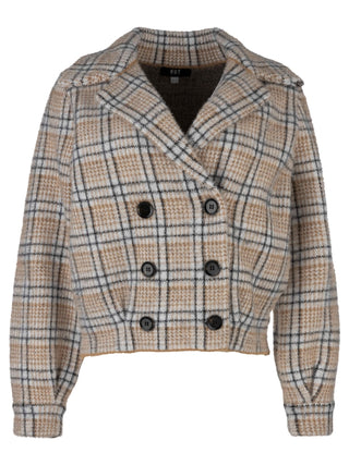 Aaliyah Double Breasted Coat - Cream