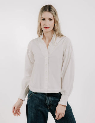 Zinnia Top - Bright White