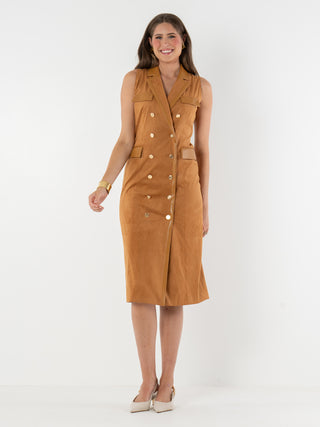 Kelly Dress - Brown Sugar