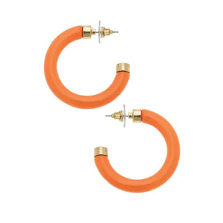 Hilyer Resin Hollow Hoop Earrings