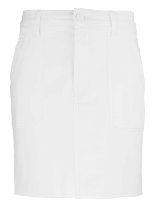 Bristol Skirt with Pork Chop Pockets - White