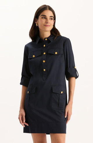 Rory Shirtdress - Mid Navy