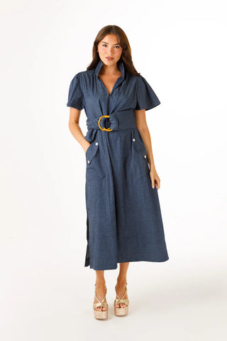 Gretchen Dress - Stretch Denim