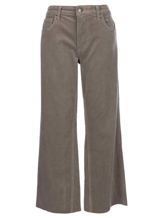 Kelsey Mid Rise Ankle Flare Inset Cord - Rosemary