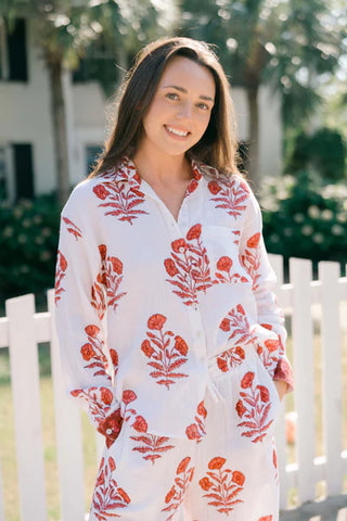Millie Blouse - Crimson