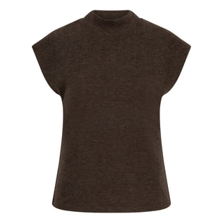 Sweater Sleeveless Mock Neck