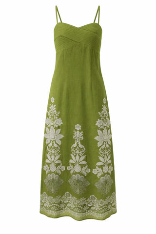 Carlie Midi - Green Lace
