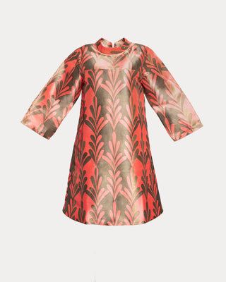 Diplomat Mini Dress Royal Palm - Watermelon