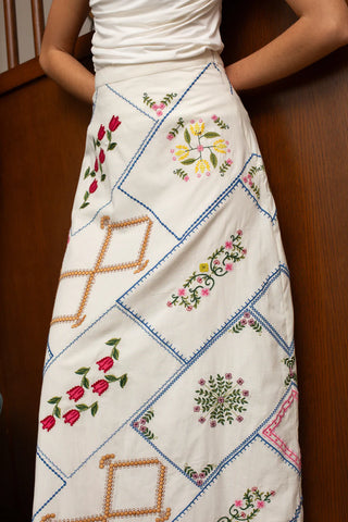 Malo Skirt-Cross Weave
