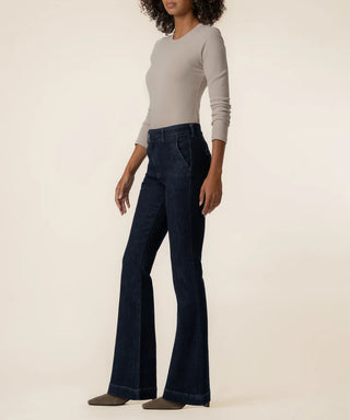 Ana High Rise Trouser Wide Hem Back Darts