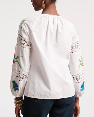 Saskia Top Botanical Bash - Oyster Multi
