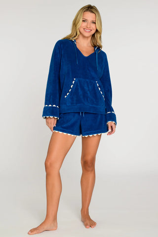 Lou Lou Hoodie - Navy Peony