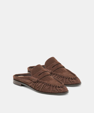 Betzy - Mocha Embossed Suede