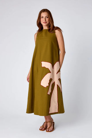 Owens Dress - Cardon with Embroidery