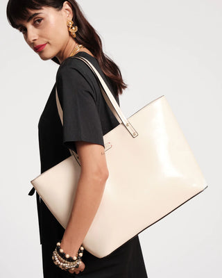 Trixie Tote Glazed Leather - Oyster